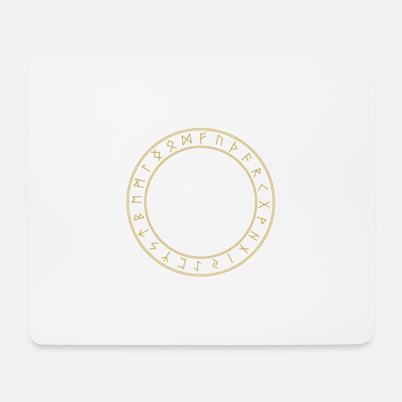 Aegishjalmur-Läufer odin keltisches Knoten-Knotengeschenk - Mousepad (Querformat) - Weiß