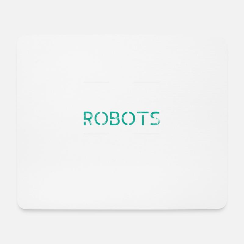 Roboter Technologie Ingenieur Geschenk Bastler - Mousepad (Querformat) - Weiß