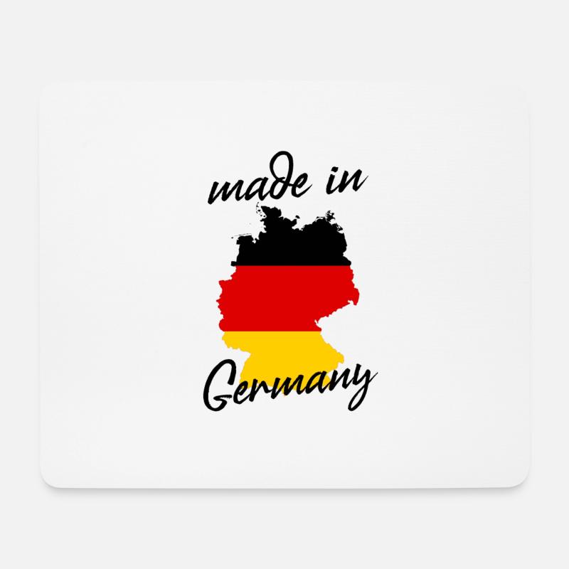 Made in Germany - Mousepad (Querformat) - Weiß