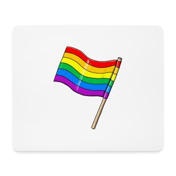 Rainbow flag - Mouse Pad (horizontal) - white - Front