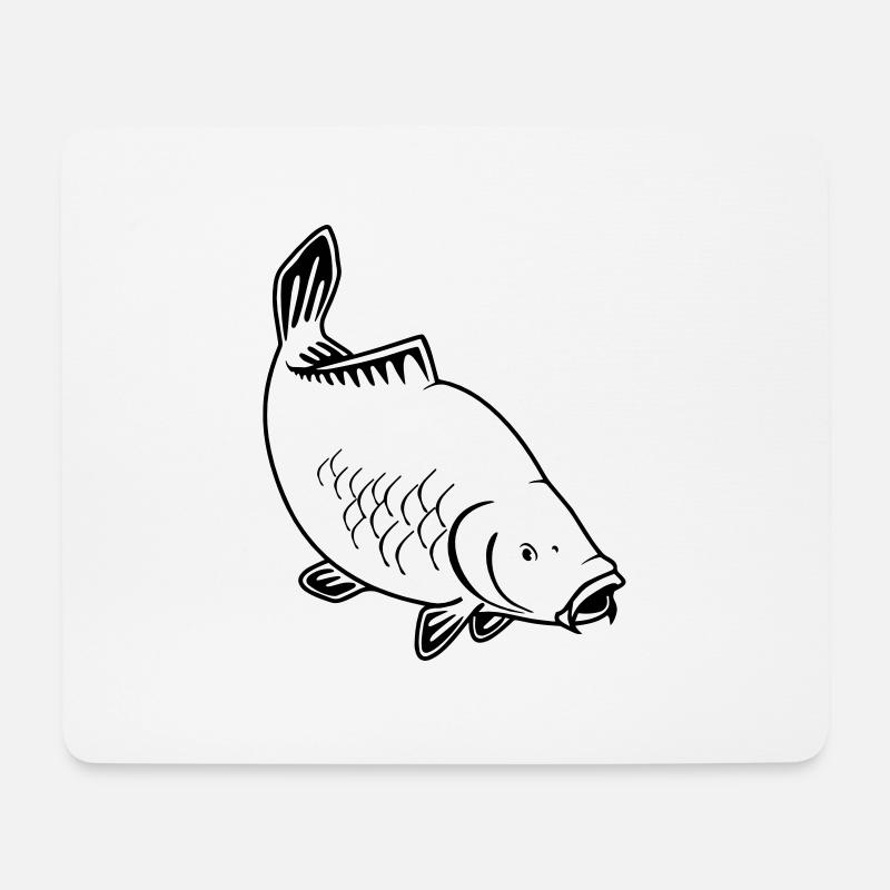 Carp - Mousepad (Querformat) - Weiß