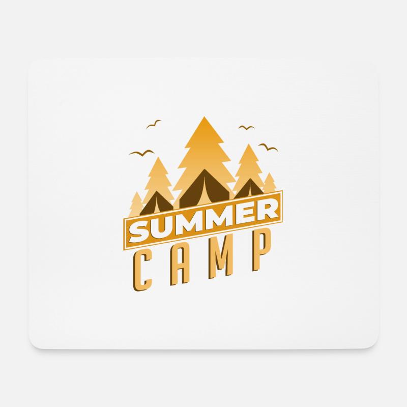 Summer Camp Sommer Camp Zelten Camping Lagerfeuer - Mousepad (Querformat) - Weiß