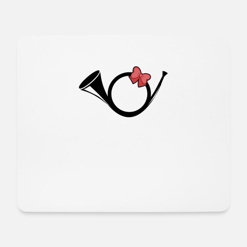 Briefträger Postbote Zusteller Post Horn Geschenk - Mousepad (Querformat) - Weiß