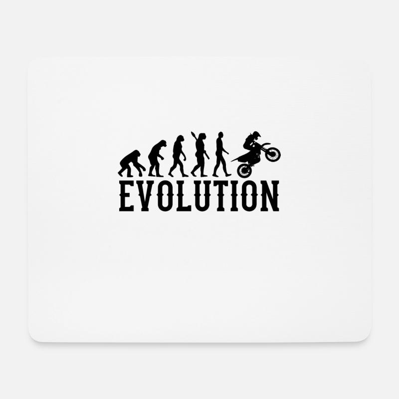 Motorrad - Mousepad (Querformat) - Weiß