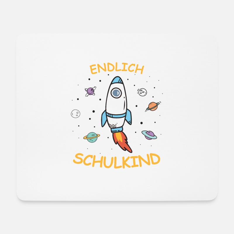 Endlich Schulkind - Mousepad (Querformat) - Weiß