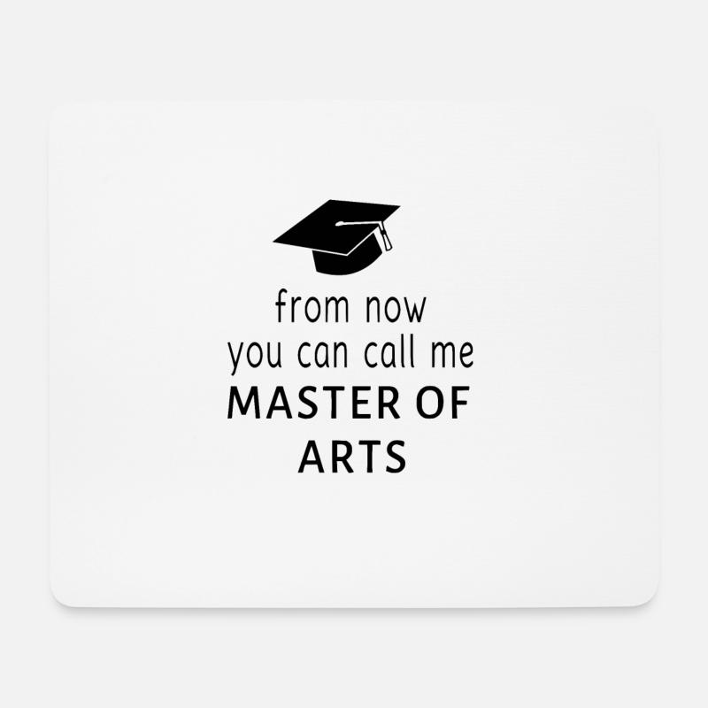 Master of Arts - Mouse Pad (horizontal) - white