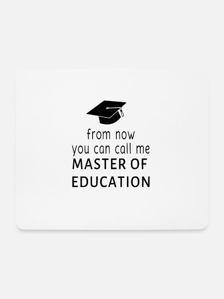 Master of Education - Mousepad (Querformat) - Weiß