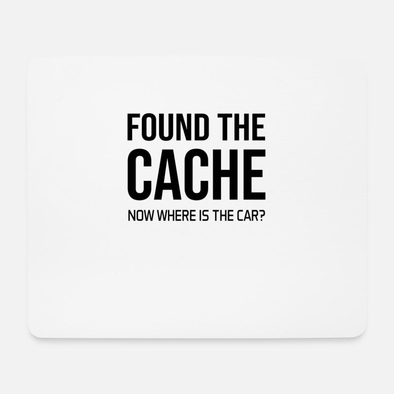 Geocaching Geocacher Geschenkidee - Mousepad (Querformat) - Weiß