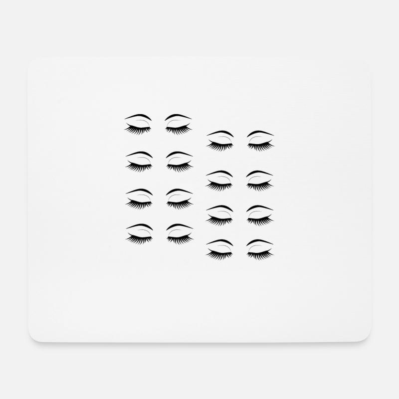 Augen Augen Augen - Mousepad (Querformat) - Weiß