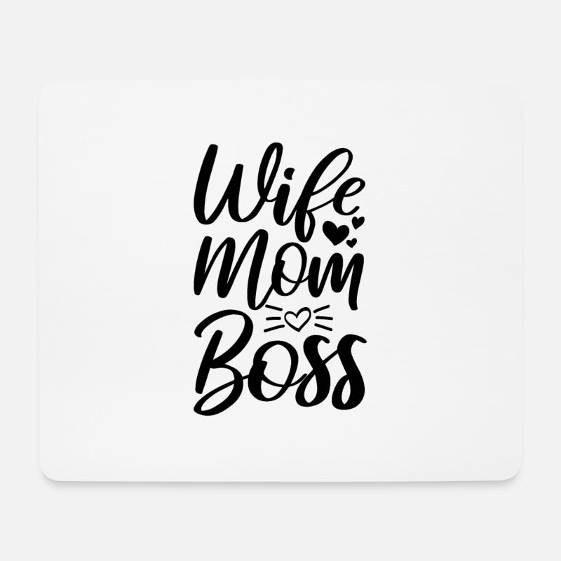 Mutter - Mousepad (Querformat) - Weiß