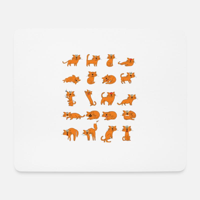 Katze Katzen Geschenk - Mousepad (Querformat) - Weiß