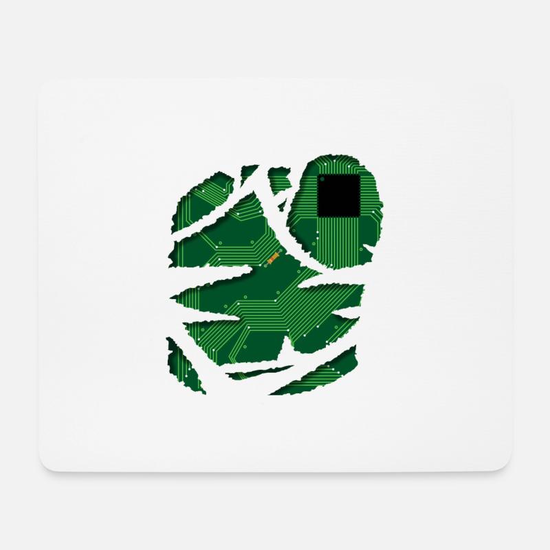 Stromkreis / Strom / Schaltplan / Technik Shirt - Mousepad (Querformat) - Weiß