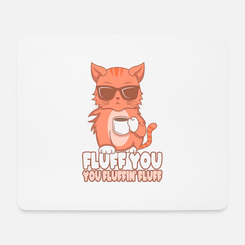 Cat, cat - Mouse Pad (horizontal) - white