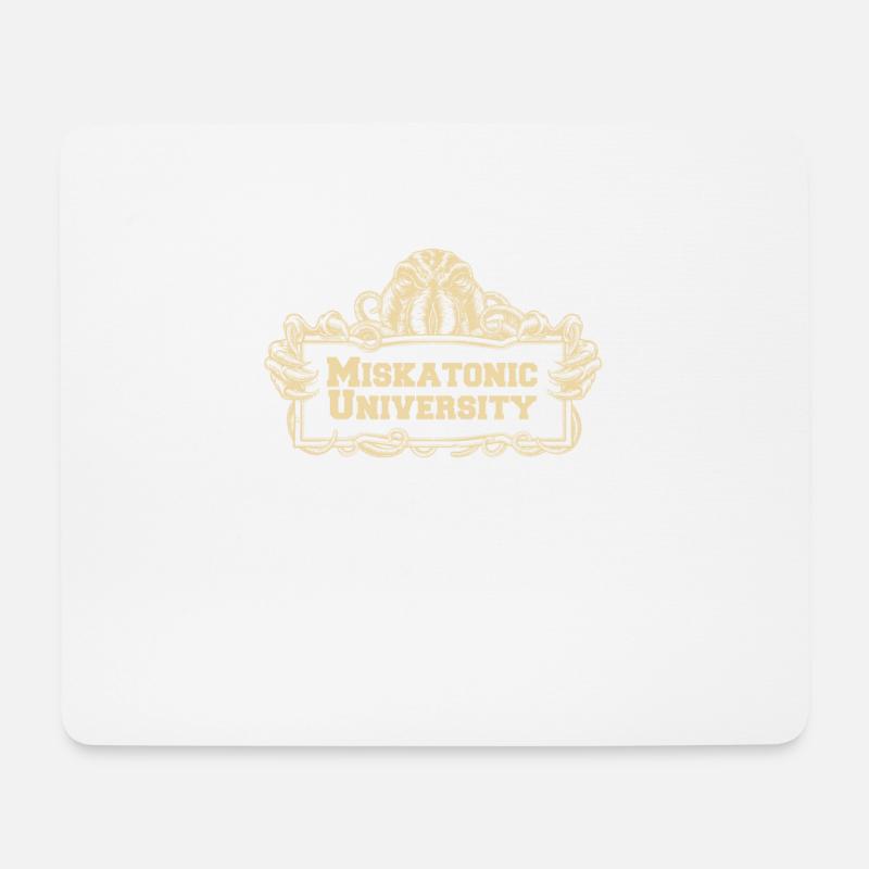 Miskatonic University Logo Tentakel - Mousepad (Querformat) - Weiß