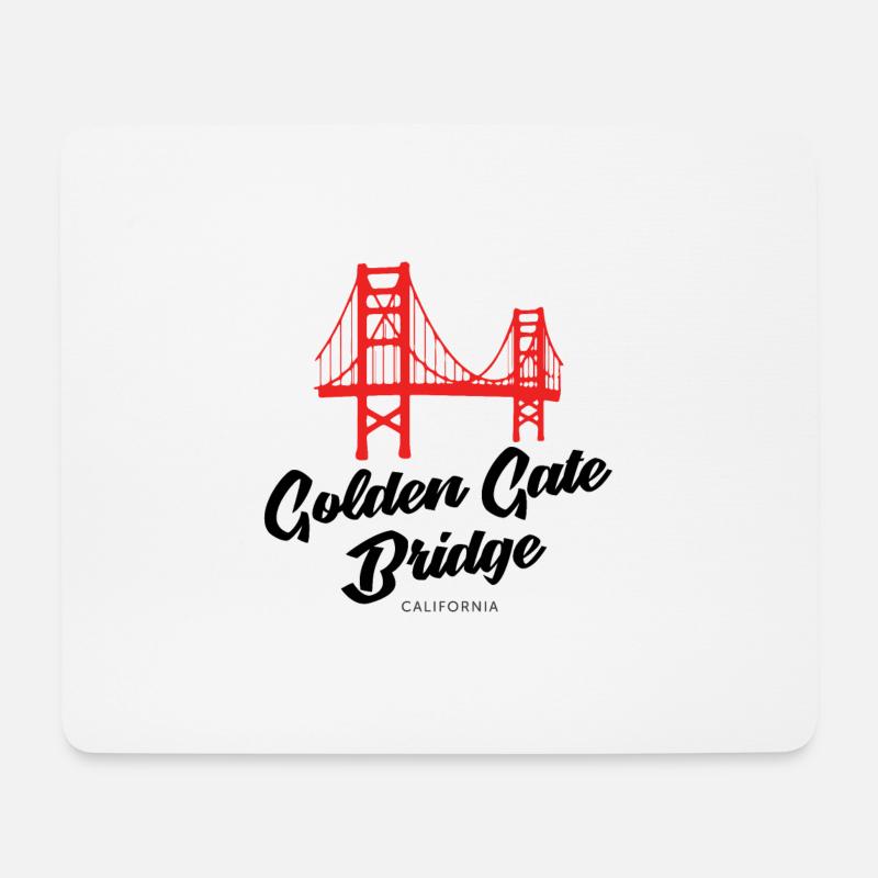 Golden Gate Bridge - San Francisco - Mouse Pad (horizontal) - white