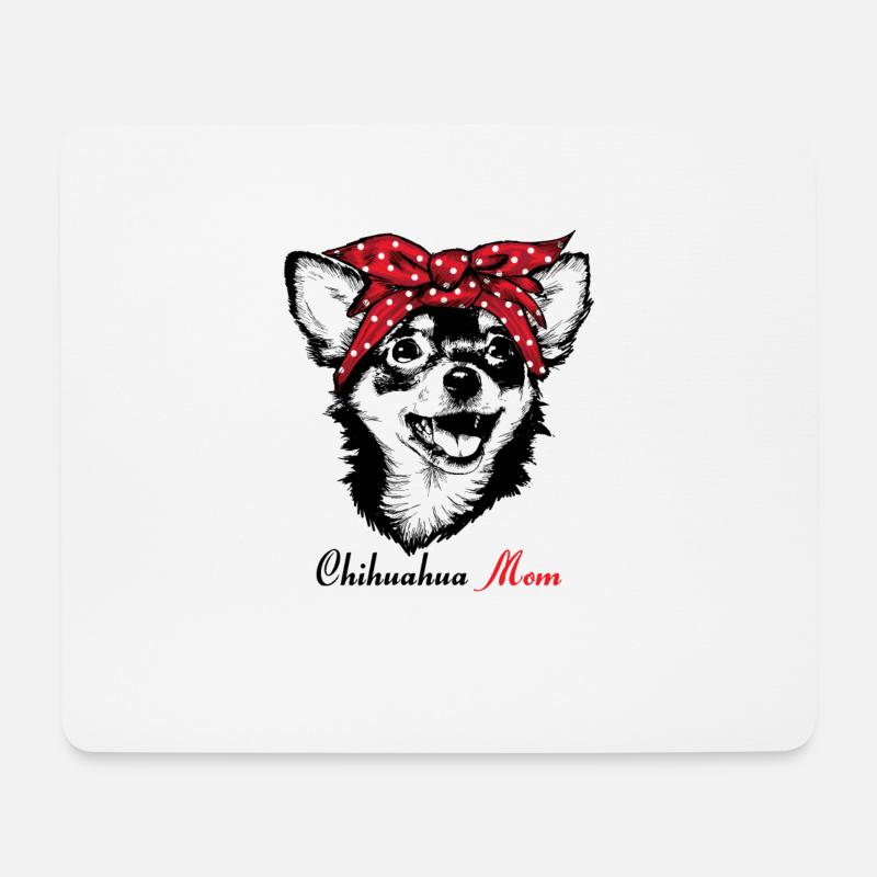 Chihuahua Mama - Mousepad (Querformat) - Weiß