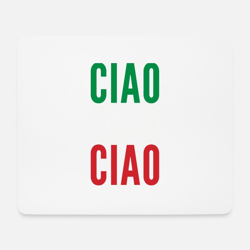 Ciao Italy - Mousepad (Querformat) - Weiß