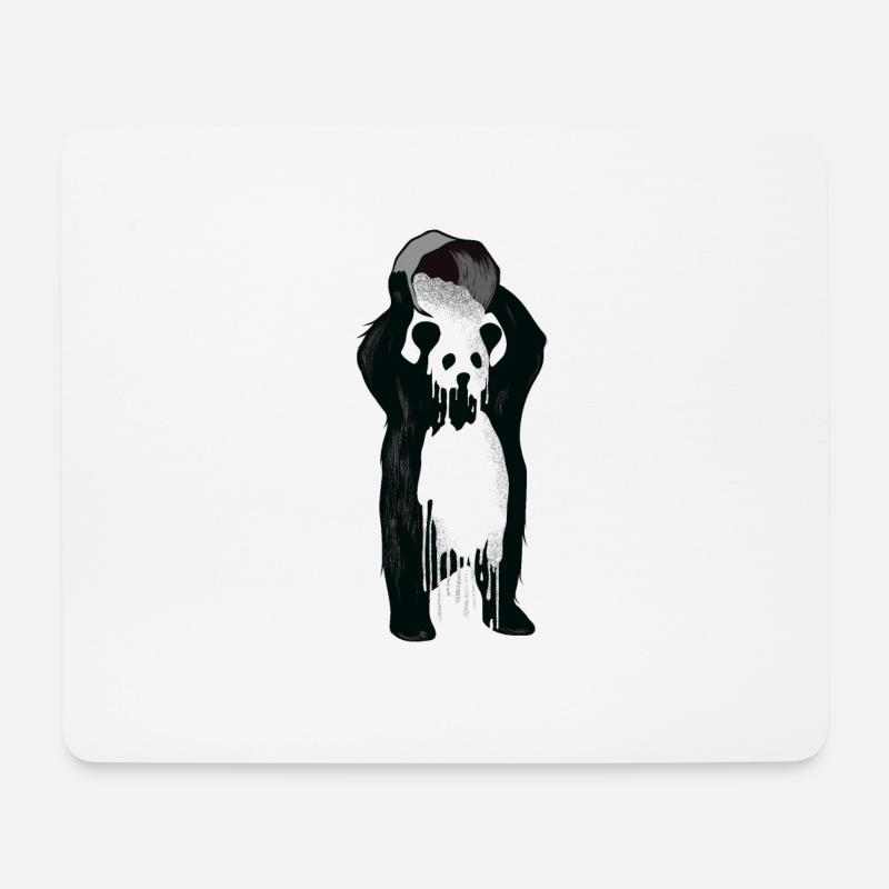 Panda - Incognito - Mousepad (Querformat) - Weiß