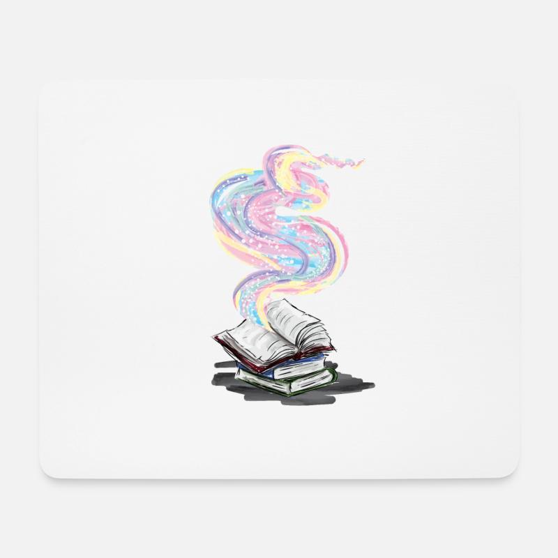 Magic books - reading, book - Mouse Pad (horizontal) - white