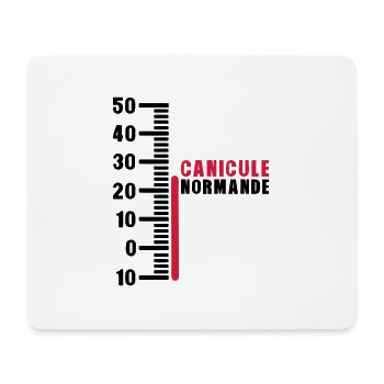thermometre canicule normande humour - Tapis de souris (format paysage) - blanc - Devant