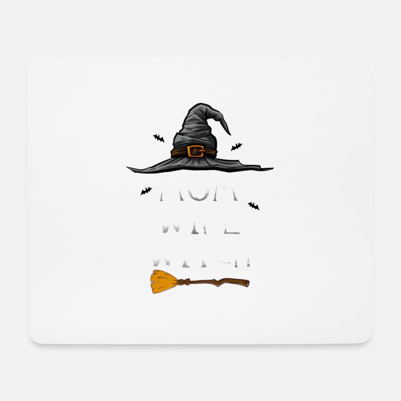 Mutter Frau Hexe Halloween - Mousepad (Querformat) - Weiß