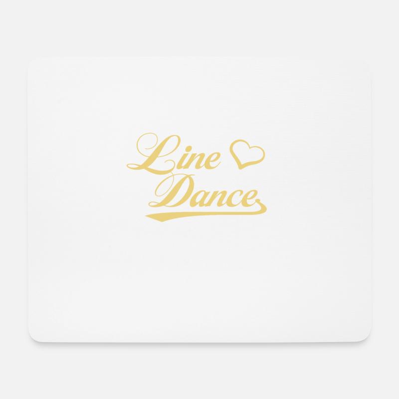 Line Dance Love Shirt - Mousepad (Querformat) - Weiß