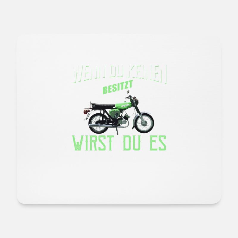 Zwei Hände Simson-S51 T-Shirt T-Shirt - Mousepad (Querformat) - Weiß