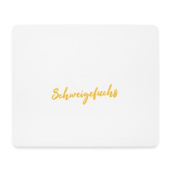 Schweigefuchs T-Shirt I Lehrer Pädagogik - Mousepad (Querformat) - Weiß - Vorne
