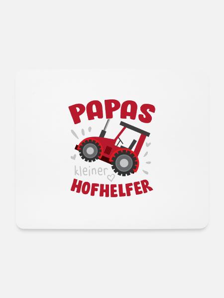 Landwirt Kinder Traktor Geschenk · Hofhelfer - Mousepad (Querformat) - Weiß