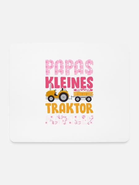 Landwirt Kinder Traktor Geschenk · Traktor Mädchen - Mousepad (Querformat) - Weiß