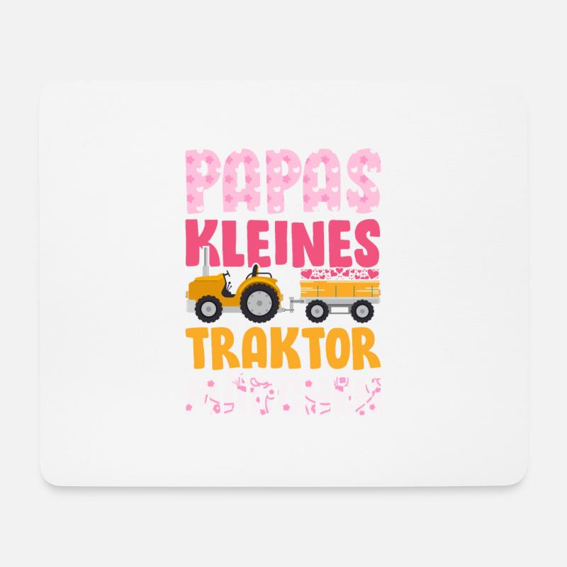 Landwirt Kinder Traktor Geschenk · Traktor Mädchen - Mousepad (Querformat) - Weiß