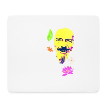 Du bist das Universum, das sich selbst erforscht | Alan Watts - Mousepad (Querformat) - Weiß - Vorne