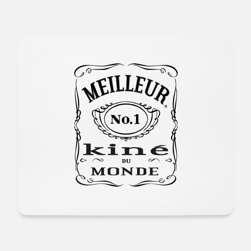 Meilleur kiné du monde - Mousepad (Querformat) - Weiß