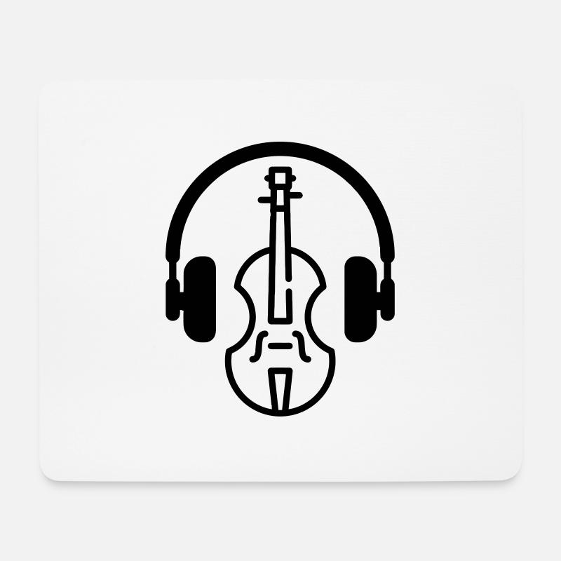 Geige Geiger Musik Musiker Violin - Mousepad (Querformat) - Weiß