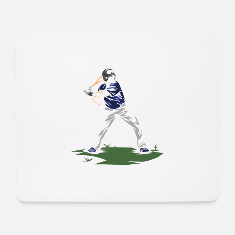 Baseball Players - Mouse Pad (horizontal) - white