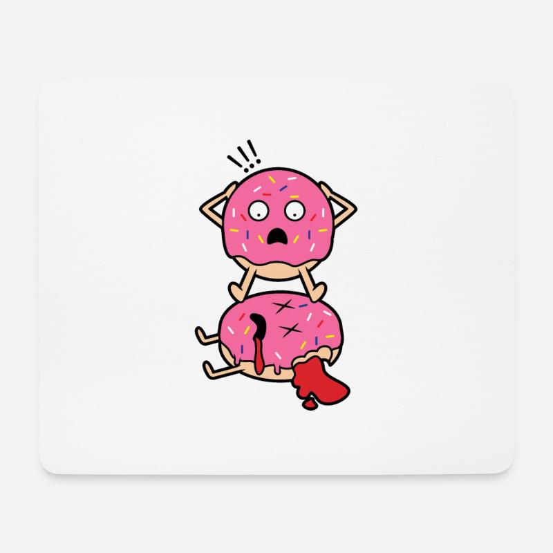 Dead donut - Mouse Pad (horizontal) - white