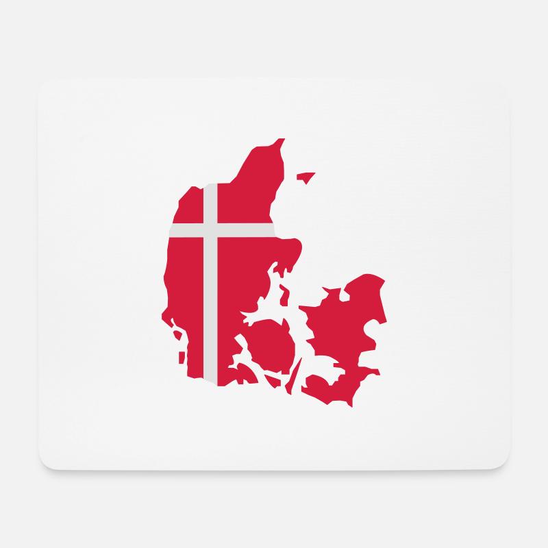 daenemark_02 - Mousepad (Querformat) - Weiß