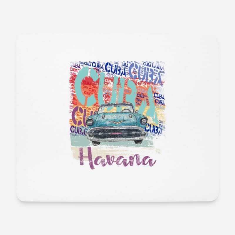 Kuba Havanna Geschenk für Kuba Freunde - Mousepad (Querformat) - Weiß