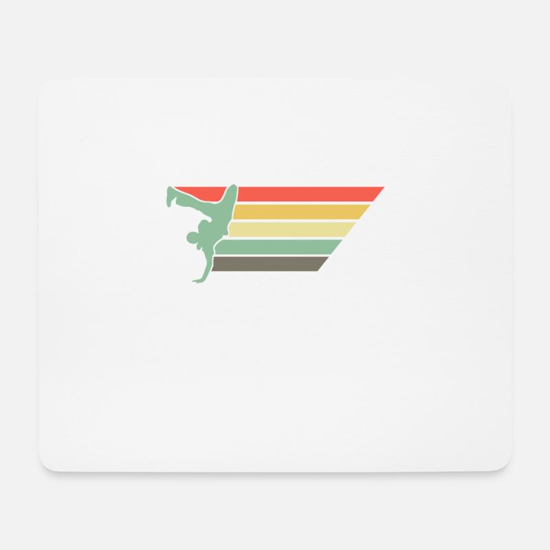 Retro Breakdance Bboying Gift I Breakdancing - Mouse Pad (horizontal) - white