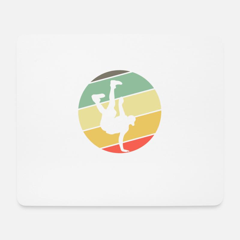 Retro Breakdance Bboying Gift I Breakdancing - Mouse Pad (horizontal) - white