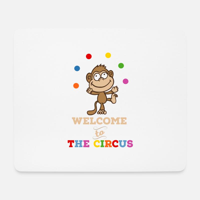 Zirkus - Mousepad (Querformat) - Weiß