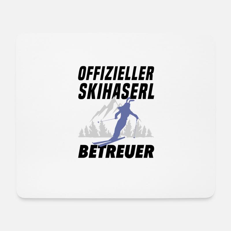 Offizieller Skihaserl Betreuer Apres Ski Sprüche - Mousepad (Querformat) - Weiß