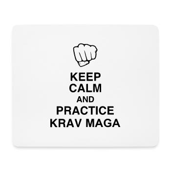 Krav Maga / Krav-Maga / Fight / Martial Art - Mousepad (Querformat) - Weiß - Vorne