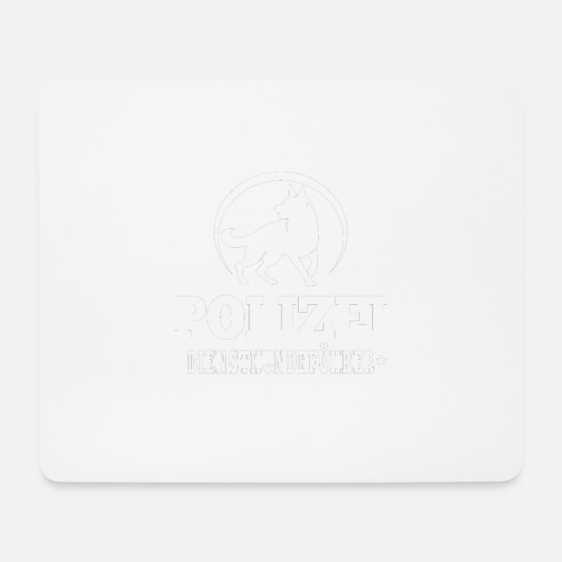 Polizei Diensthundeführer Geschenk - Mousepad (Querformat) - Weiß