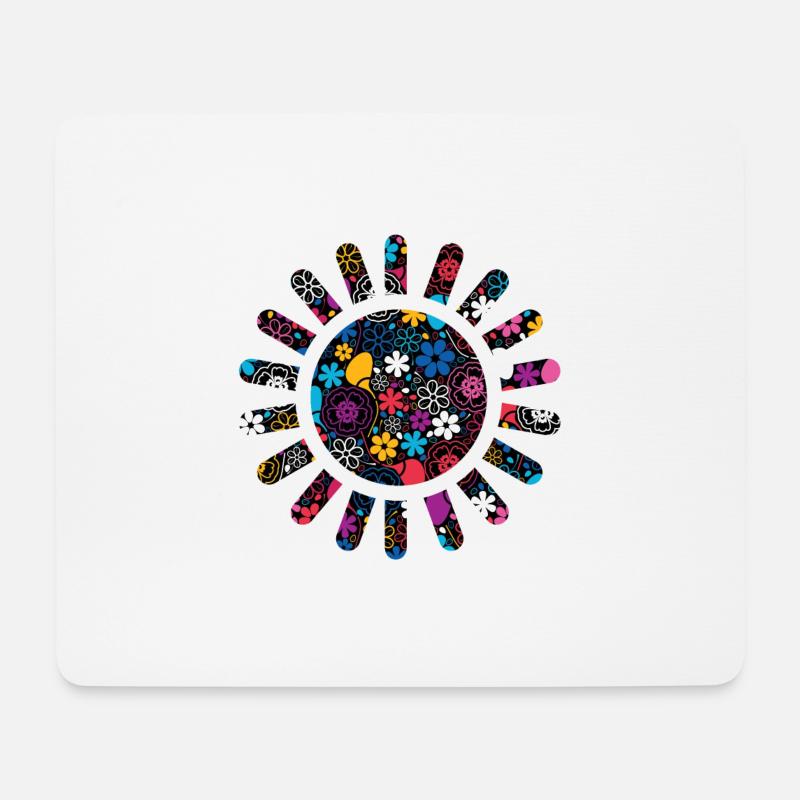 Sonne Sommer - Mousepad (Querformat) - Weiß
