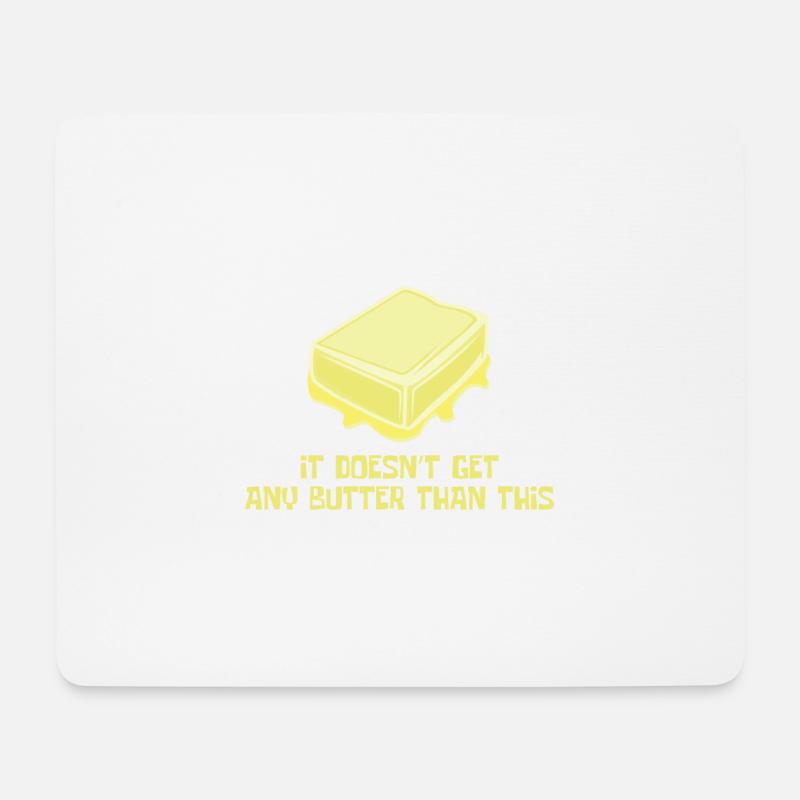 Kochen Butter Lustig Besser Milch Natur Geschenk - Mousepad (Querformat) - Weiß