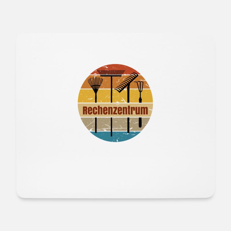 Rechenzentrum - Mousepad (Querformat) - Weiß