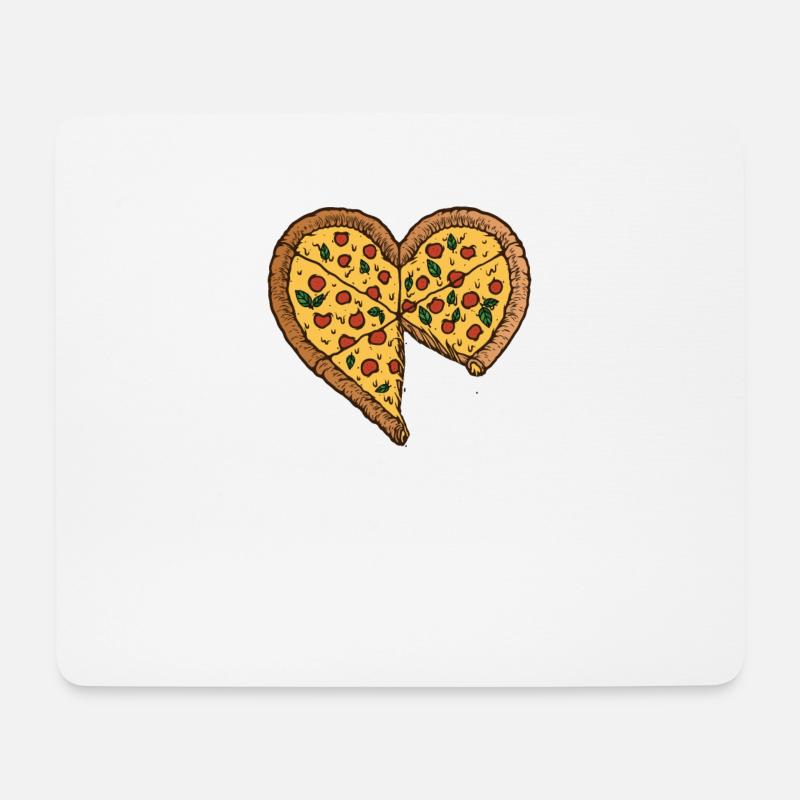 Papa Sohn Partnerlook Partneroutfit Pärchen Pizza - Mousepad (Querformat) - Weiß
