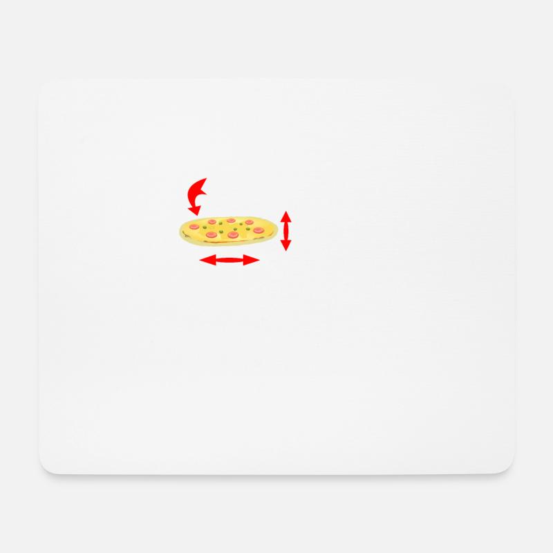 Pizza and Maths - Memes | Funny math - Mouse Pad (horizontal) - white