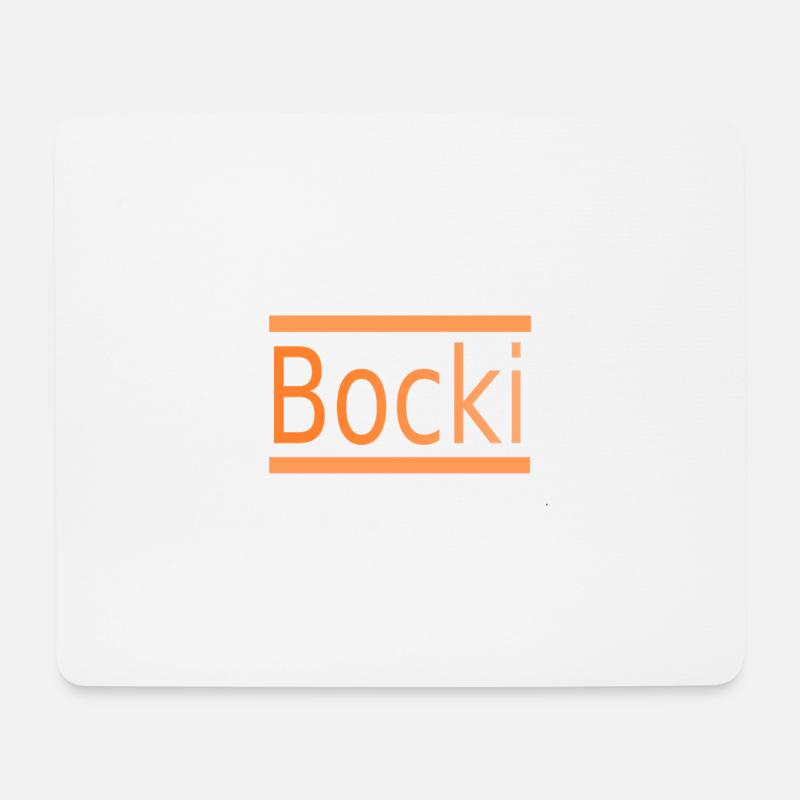 Bocki Bockwurst - Mousepad (Querformat) - Weiß